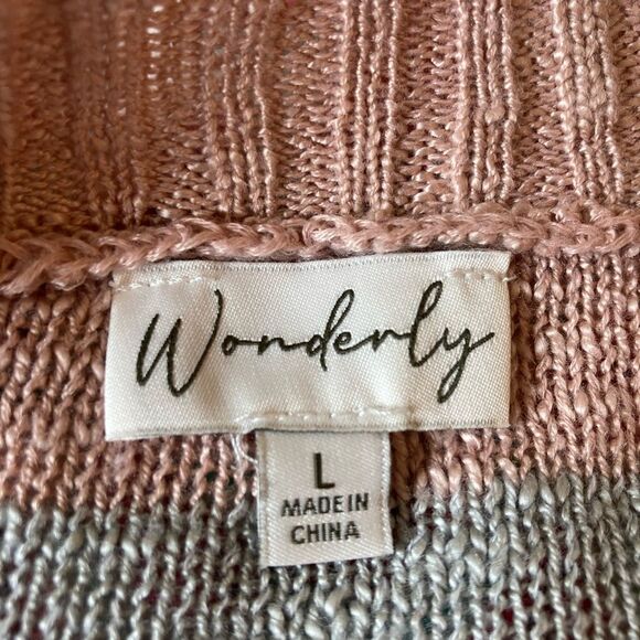 Wonderly cozy longer open cardigan / pockets & fringed bottom 🌺 - Picture 5 of 6